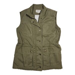 Current Elliott The Leisure Vest Sz S / 0 Olive Green Utility Military